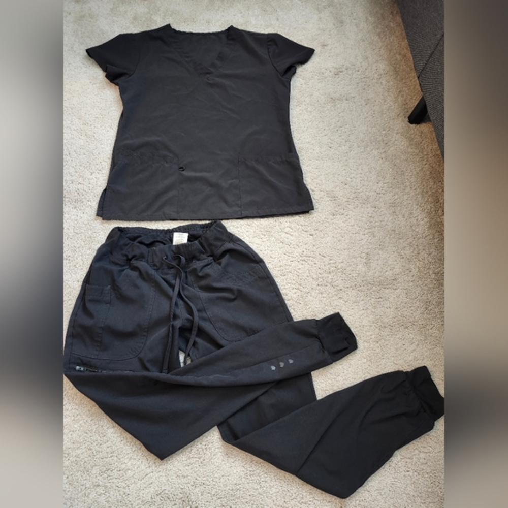 Scrub Set Black both Size small